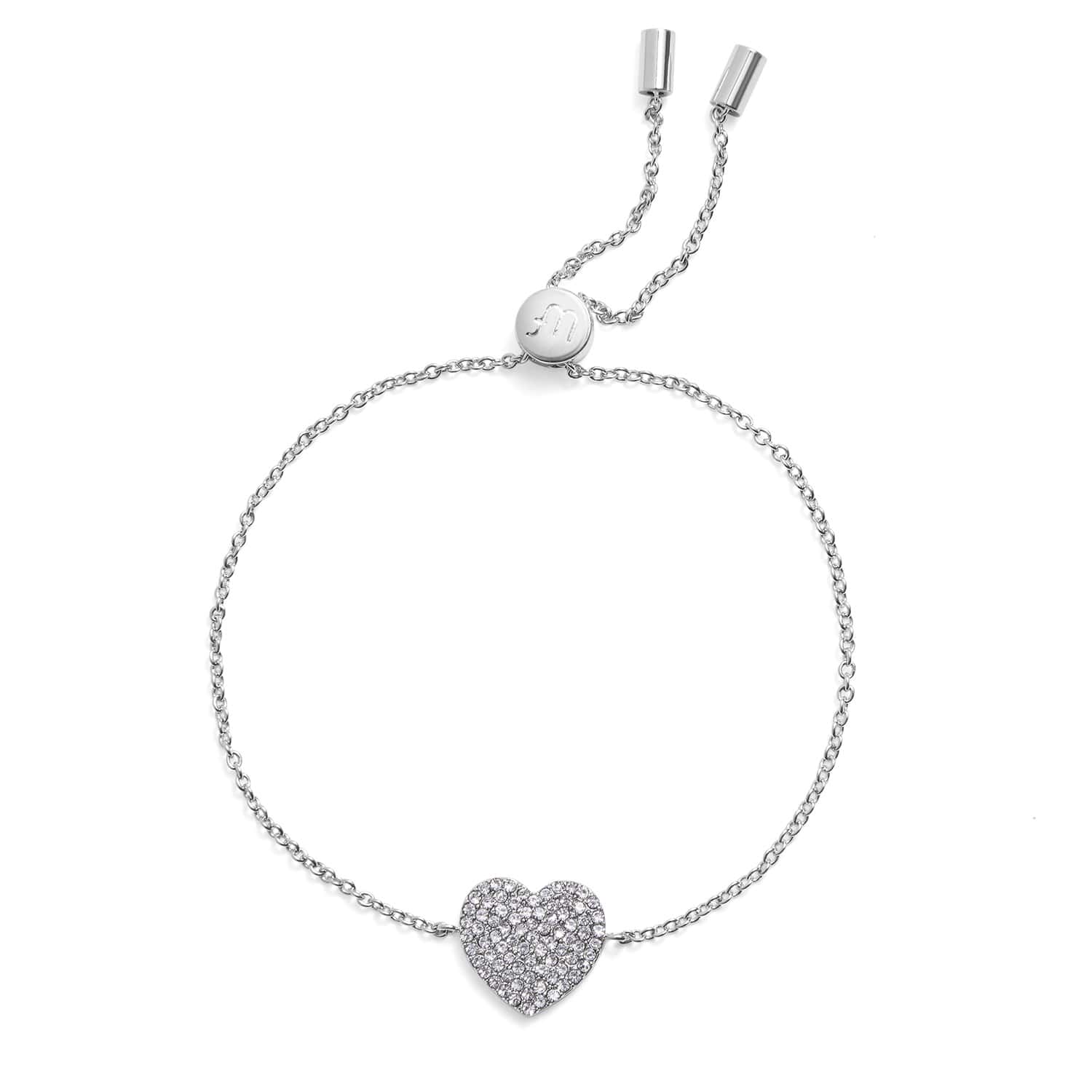 Pavé Heart Slider Bracelet